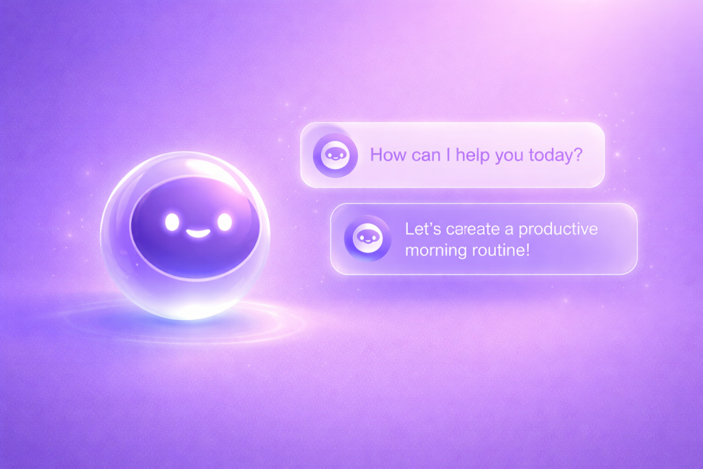 leuchtende ki hilfe in der morgenstunde