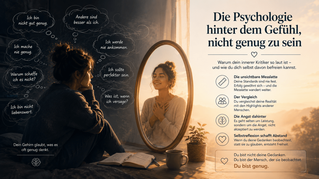 die psychologie hinter dem gefühl, nicht genug zu sein