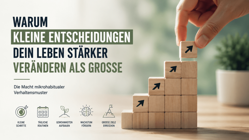warum kleine entscheidungen dein leben stärker verändern als große
